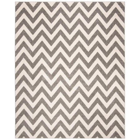 Safavieh 8 x 10 ft. Newport Contemporary Rectangle Power Loomed Rug Stone & Cream NPTS693G-8